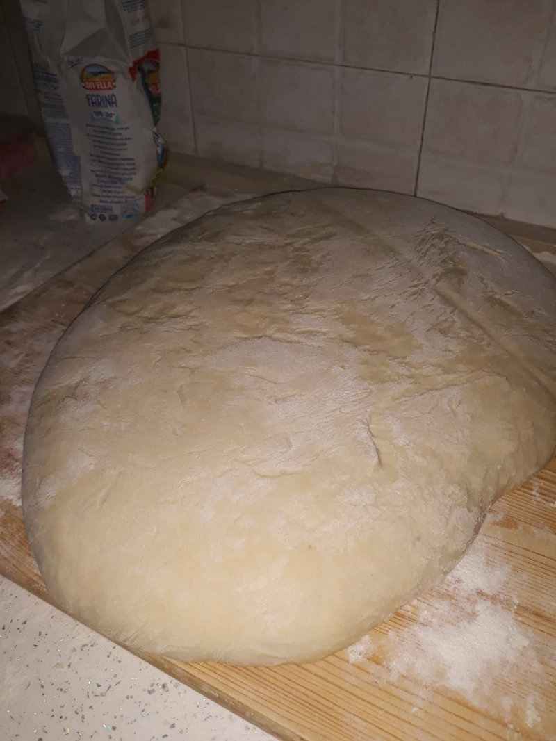 La pasta del pane lievitata 